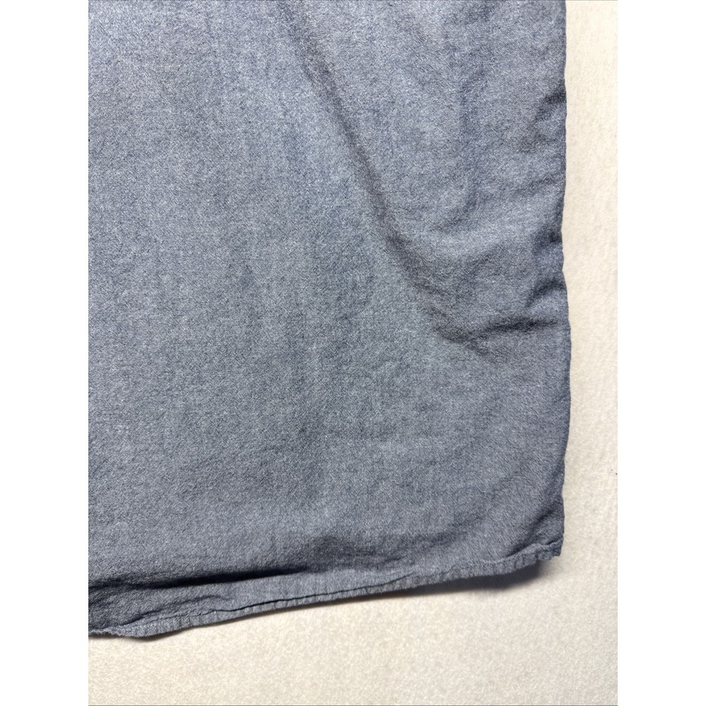Wrangler Mens Blue Chambray Short Sleeve Button Down Shirt 2XL Cotton Workwear - Picture 4 of 14